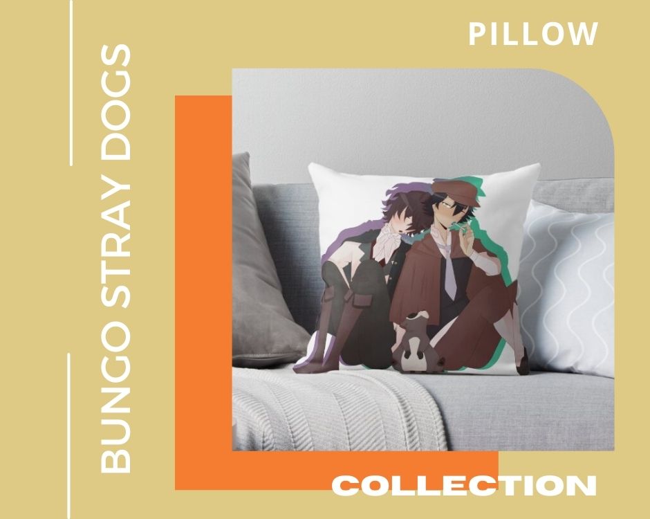 No edit bungo stray dogs PILLOW - Bungo Stray Dogs Shop