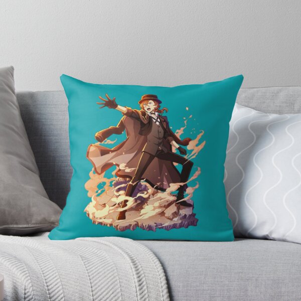 Chuuya Mayoi Card 6   Throw Pillow RB2706 product Offical bungo stray dogs Merch