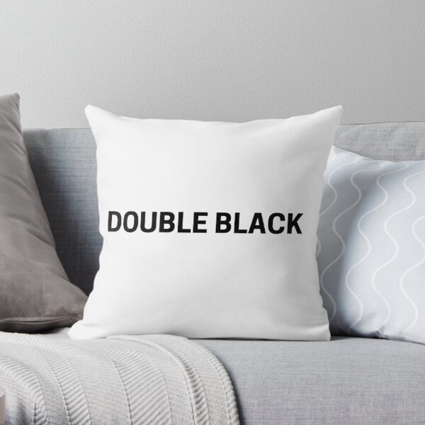 Double Black Throw Pillow RB2706 product Offical bungo stray dogs Merch