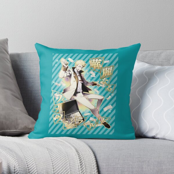 Francis Scott Key Fitzgerald Line Grey Active  Throw Pillow RB2706 product Offical bungo stray dogs Merch