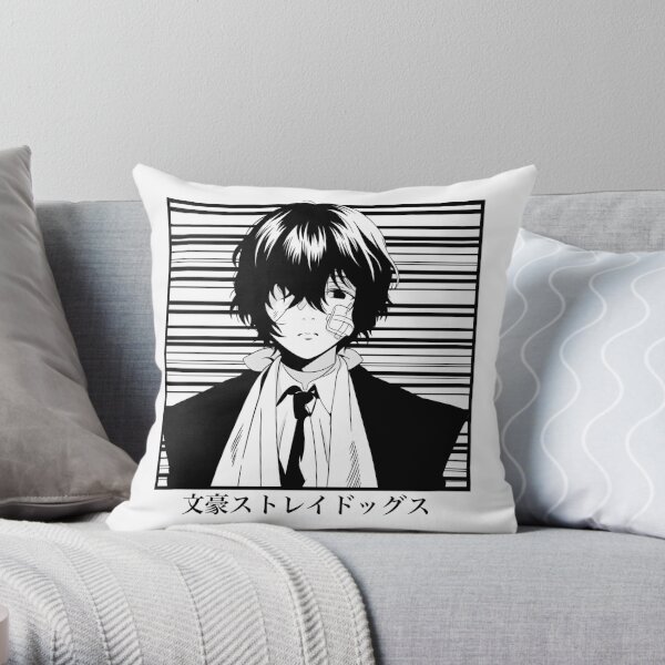 dazzai bsd Throw Pillow RB2706 product Offical bungo stray dogs Merch