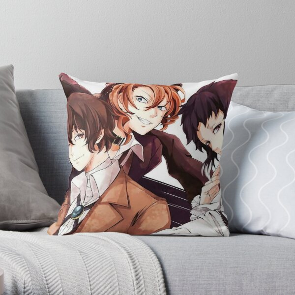 Bungou Stray Dogs Throw Pillow RB2706 product Offical bungo stray dogs Merch