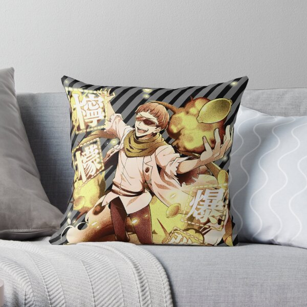 Francis Scott Key Fitzgerald Line Yellow Throw Pillow RB2706 product Offical bungo stray dogs Merch