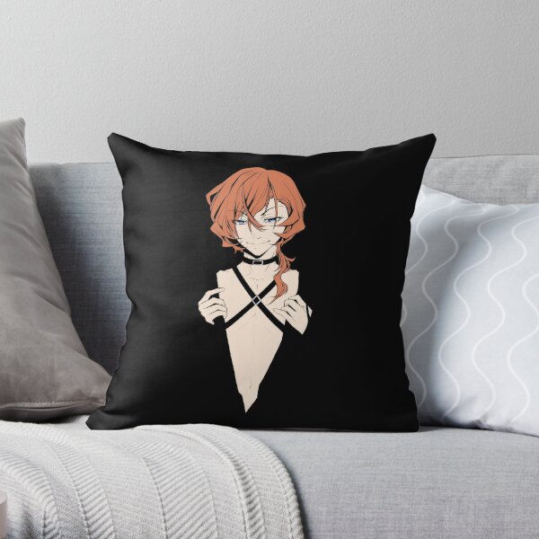 Coral orange Throw Pillow RB2706 product Offical bungo stray dogs Merch