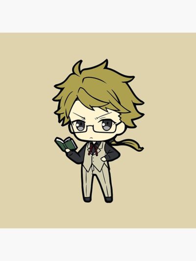 Alternative view of Doppo Kunikida Bungo Stray Dogs Anime Throw Pillow