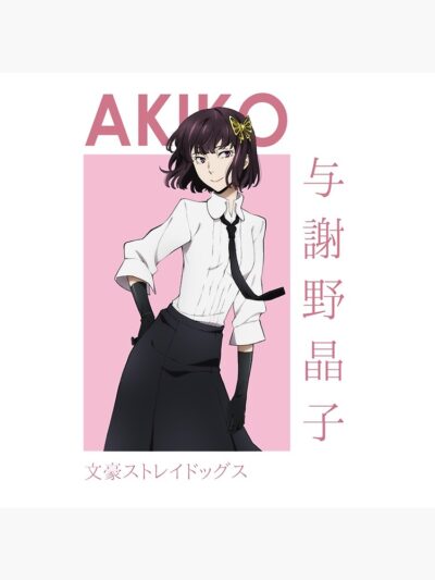 Alternative view of Akiko Yosano Bungou Stray Dogs Card Anime T Shirt Essentiel Throw Pillow