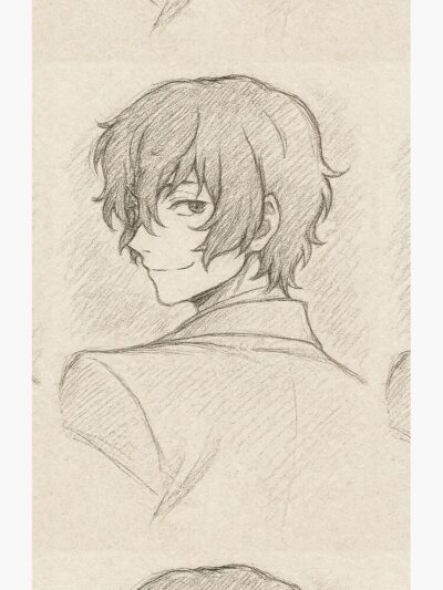 Alternative view of Dazai From Bungo Stray Dogs Shower Curtain