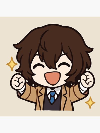 Alternative view of Osamu Dazai Smile Tapestry