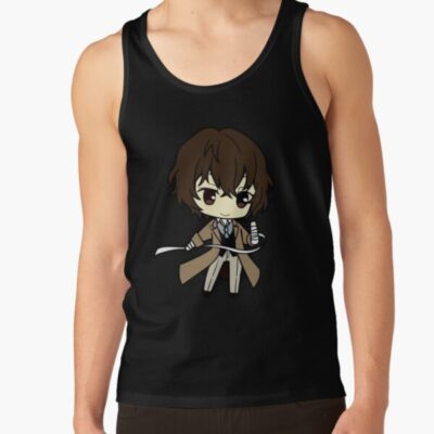 Alternative view of Osamu Dazai Chibi Cute Tank Top