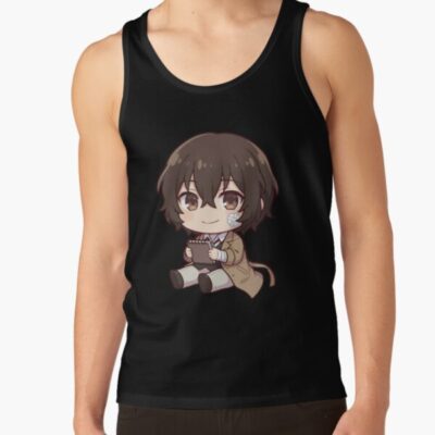 Alternative view of Osamu Dazai Chibi Tank Top