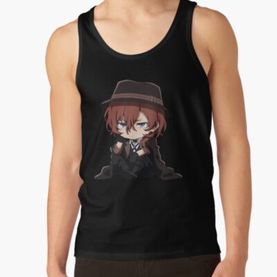 Alternative view of Chuya Nakahara Bungo Stray Dogs Chibi Angry Tank Top