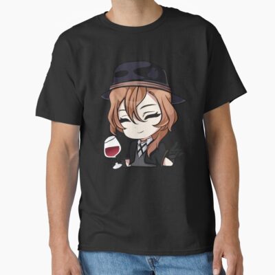 Alternative view of Chuya Nakahara Bungo Stray Dogs Chibi T-shirt