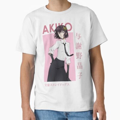 Akiko Yosano Bungou Stray Dogs Card Anime T Shirt Essentiel T-shirt
