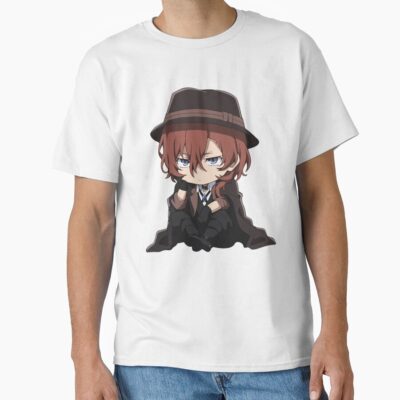 Alternative view of Chuya Nakahara Bungo Stray Dogs Chibi Angry T-shirt