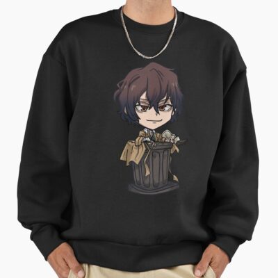 Alternative view of Chibi Dazai Trash Sweatshirt
