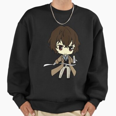 Alternative view of Osamu Dazai Chibi Cute Sweatshirt