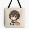 Osamu Dazai Brown Background Tote Bag