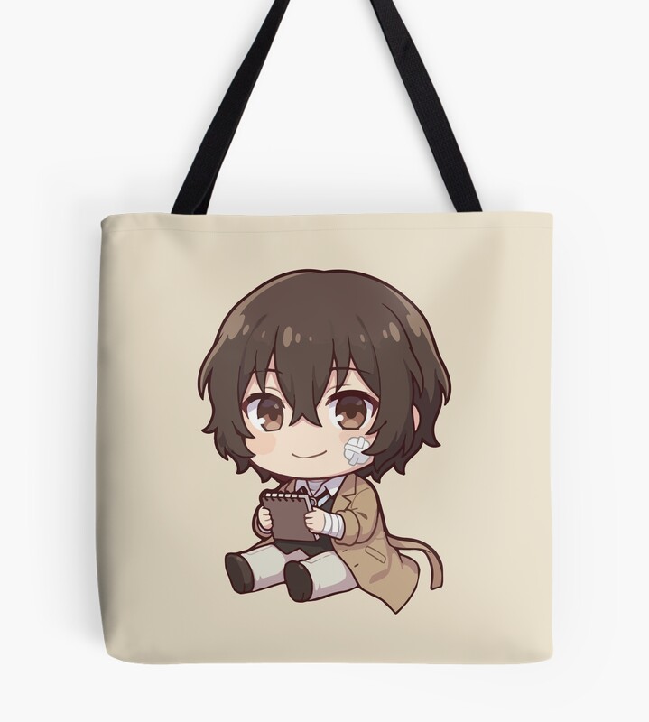 Osamu Dazai Brown Background Tote Bag