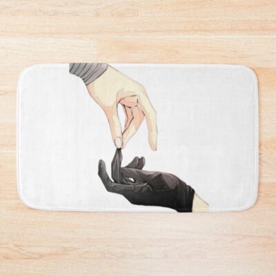 Dazai Osamu Stray Dogs Hold Hands Bath Mat