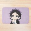 Ryunosuke Akutagawa Purple Design Bath Mat