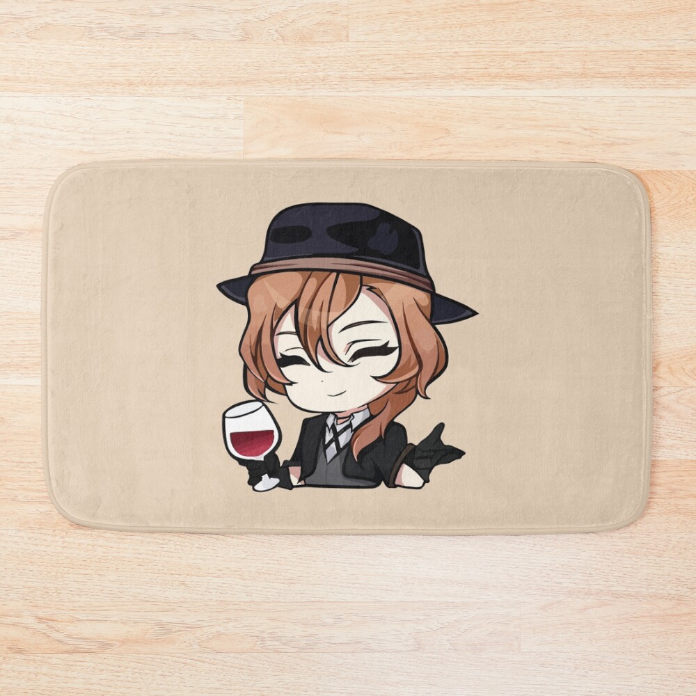 Chuya Nakahara Bungo Stray Dogs Drink Wine Bath Mat