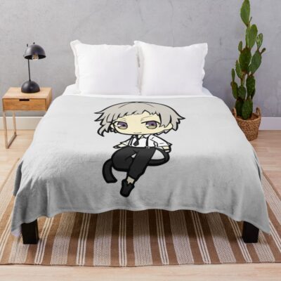 Atsushi Nakajima Bungo Stray Dogs Anime Throw Blanket