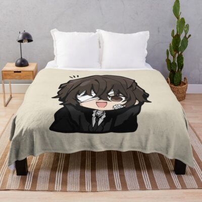 Osamu Dazai Bungo Stray Dogs Cute Throw Blanket