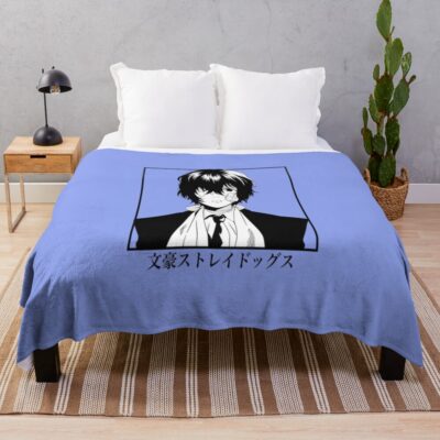 Dazai Osamu Bungo Stray Dogs Anime Throw Blanket