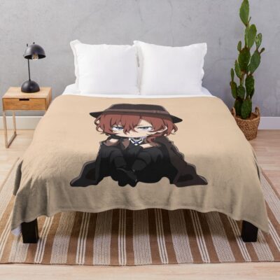 Chuya Nakahara Bungo Stray Dogs Angry Throw Blanket