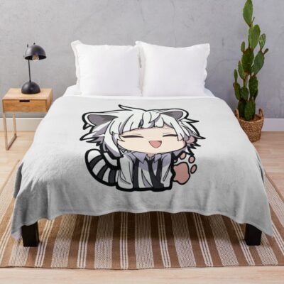 Atsushi Nakajima Bungo Stray Dogs Cat Throw Blanket