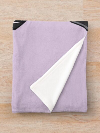 Alternative view of Ryunosuke Akutagawa Purple Design Throw Blanket