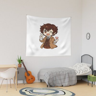 Dazai Anime Guy Wink Tapestry
