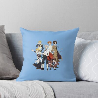 Bungo Stray Dogs Characters Throw Pillow
