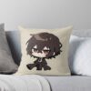 Osamu Dazai Chibi Anime Throw Pillow