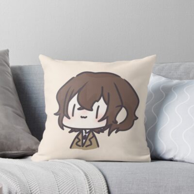 Dazai Version Cute Throw Pillow