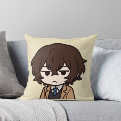 Osamu Dazai Huh Throw Pillow